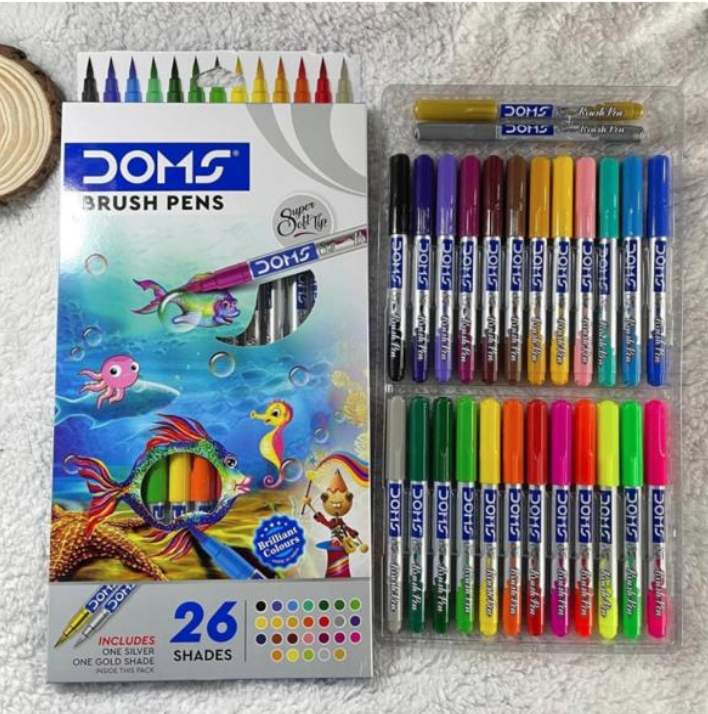 Doms Brush Pens Mrp-280/-